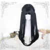 Lolita Black Brown Long Wig  WS1036