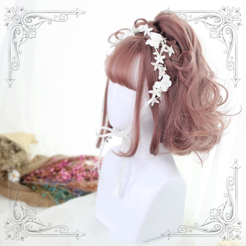 Harajuku Lolita Gray Curly Hair Wig WS1314
