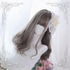 Harajuku Lolita Gray Half Curly Wig  WS1293