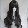 Lolita Fluffy Smokey Gray Wave Long Hair Wig WS1205