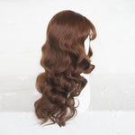 Flax yellow big wave curly wig  WS2188