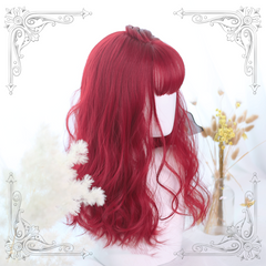 Lolita Rose Red Long Curly Wig  WS1051