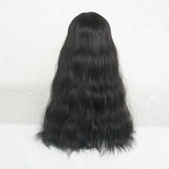 Lolita natural black curly wig WS2223