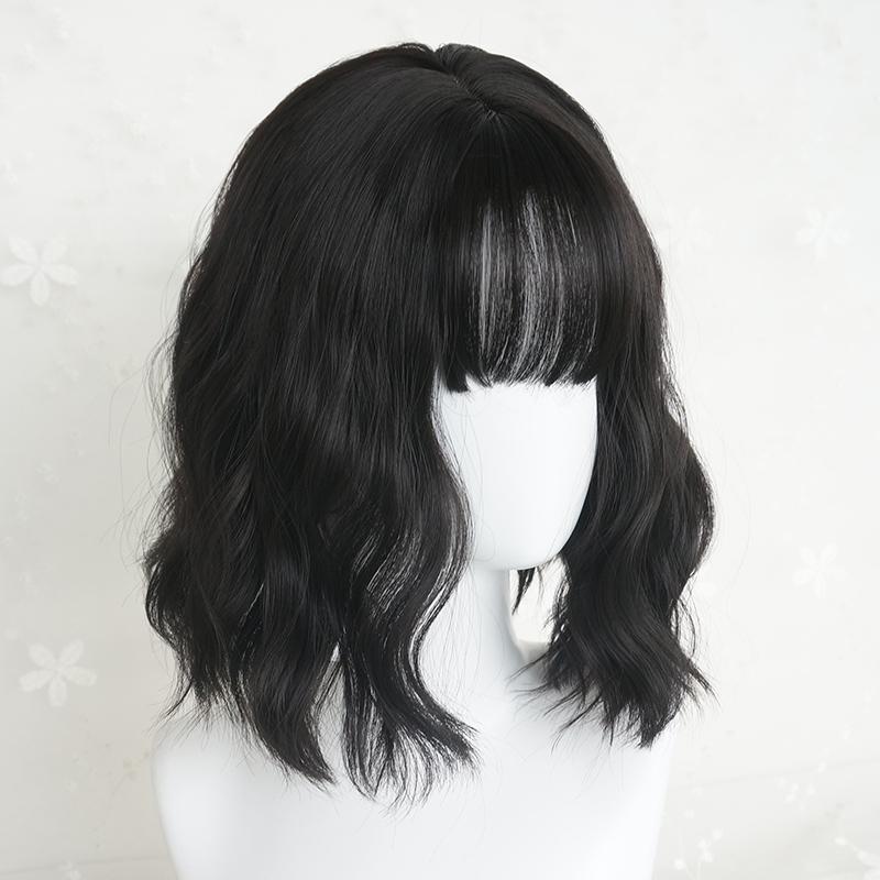 Harajuku Natural Black Short Hair Lolita Wig WS1220
