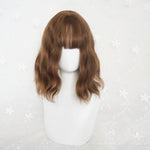 Harajuku mixed color short curly wig WS1183