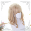 Lolita Golden  Short Curly Wig  WS1050