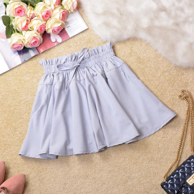 Lolita pleated half-length elastic skirt ss3072