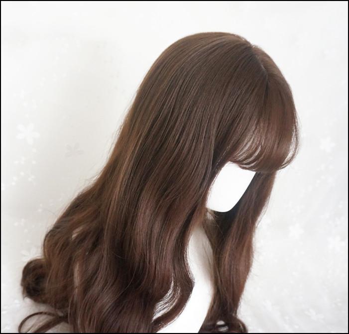 Lolita fluffy melange long straight hair wig WS1131
