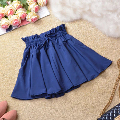Lolita pleated half-length elastic skirt ss3072
