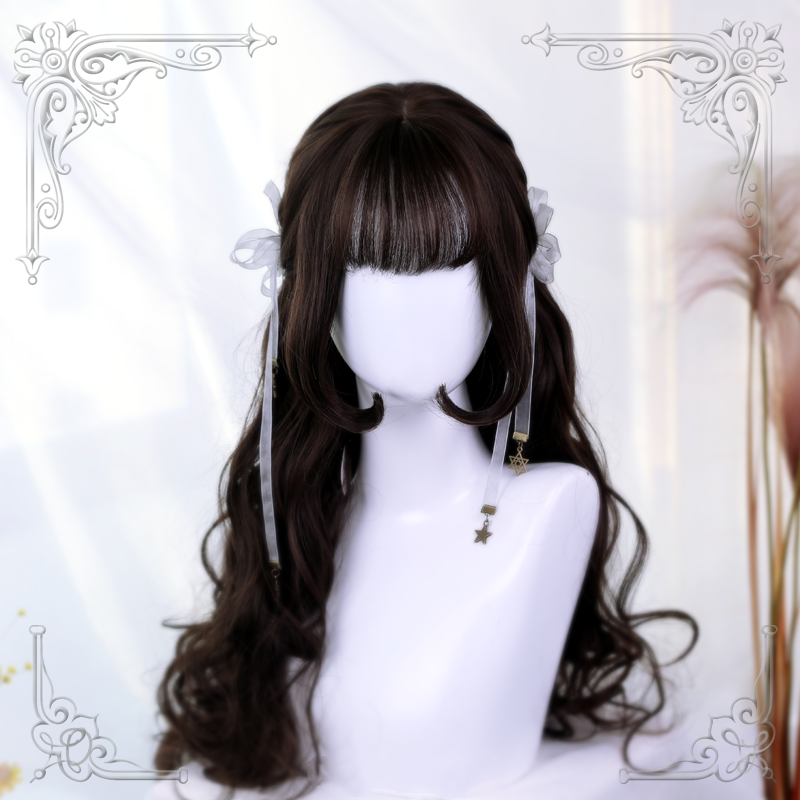 Lolita Dark Brown Long Wig WS1052