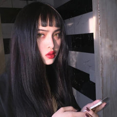 Black Harajuku Lolita Fluffy Wig  WS1109
