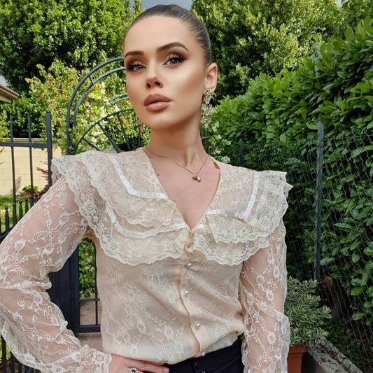 French lace shirt dress SS2548