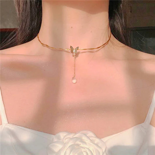 Kfashion Sweet Butterfly Choker SS2962