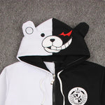 Black White Bear Cosplay Hoodie  SS2972