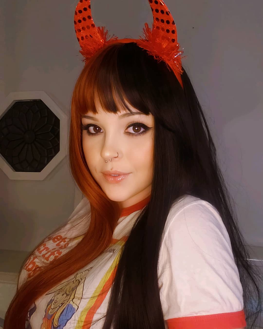 Fashion orange girl with straight hair lolita WS2157