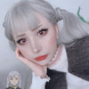 Lolita white fluffy long curly wig WS1216
