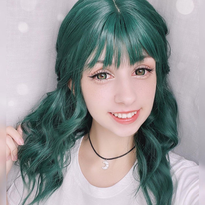 Lolita Dark Green Long Wig WS1048