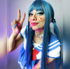 Cute Lolita Fashion Blue Green Long Hair WS1144