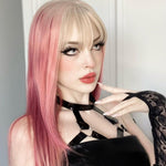 Gentle girly pink natural lolita wig WS2243