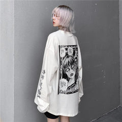 Dark Print Long Sleeve T-shirt SS2946